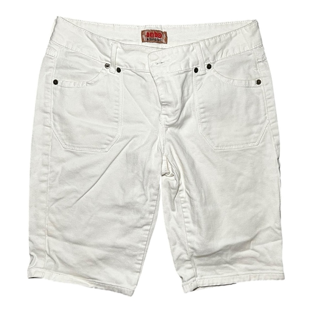 NOBO Women’s White Jean Bermuda Shorts